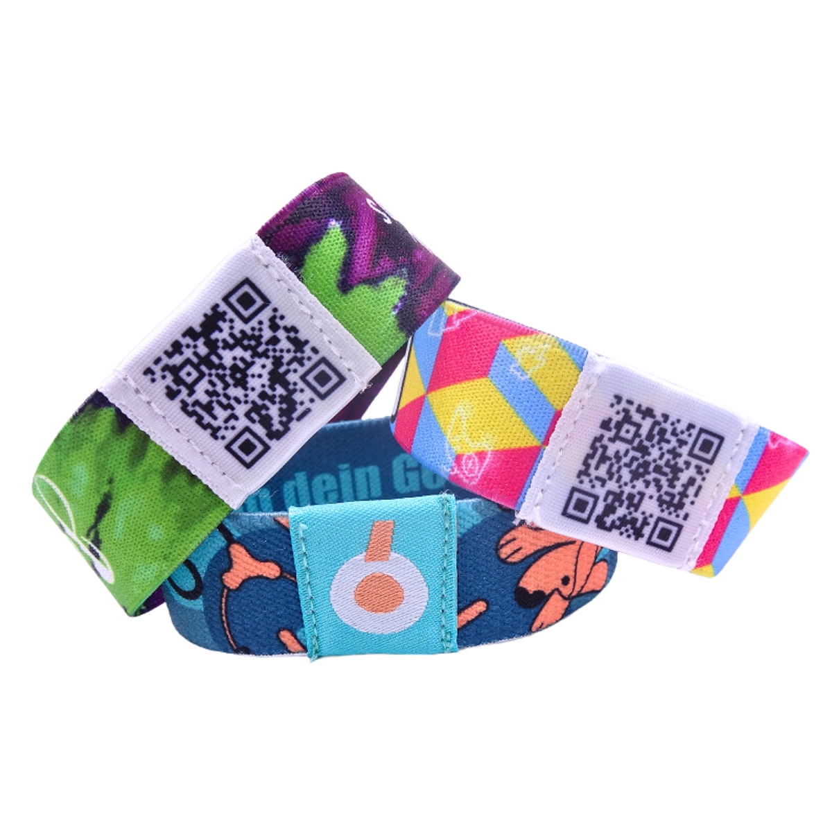 Elastic Wristband with QR Code (2)