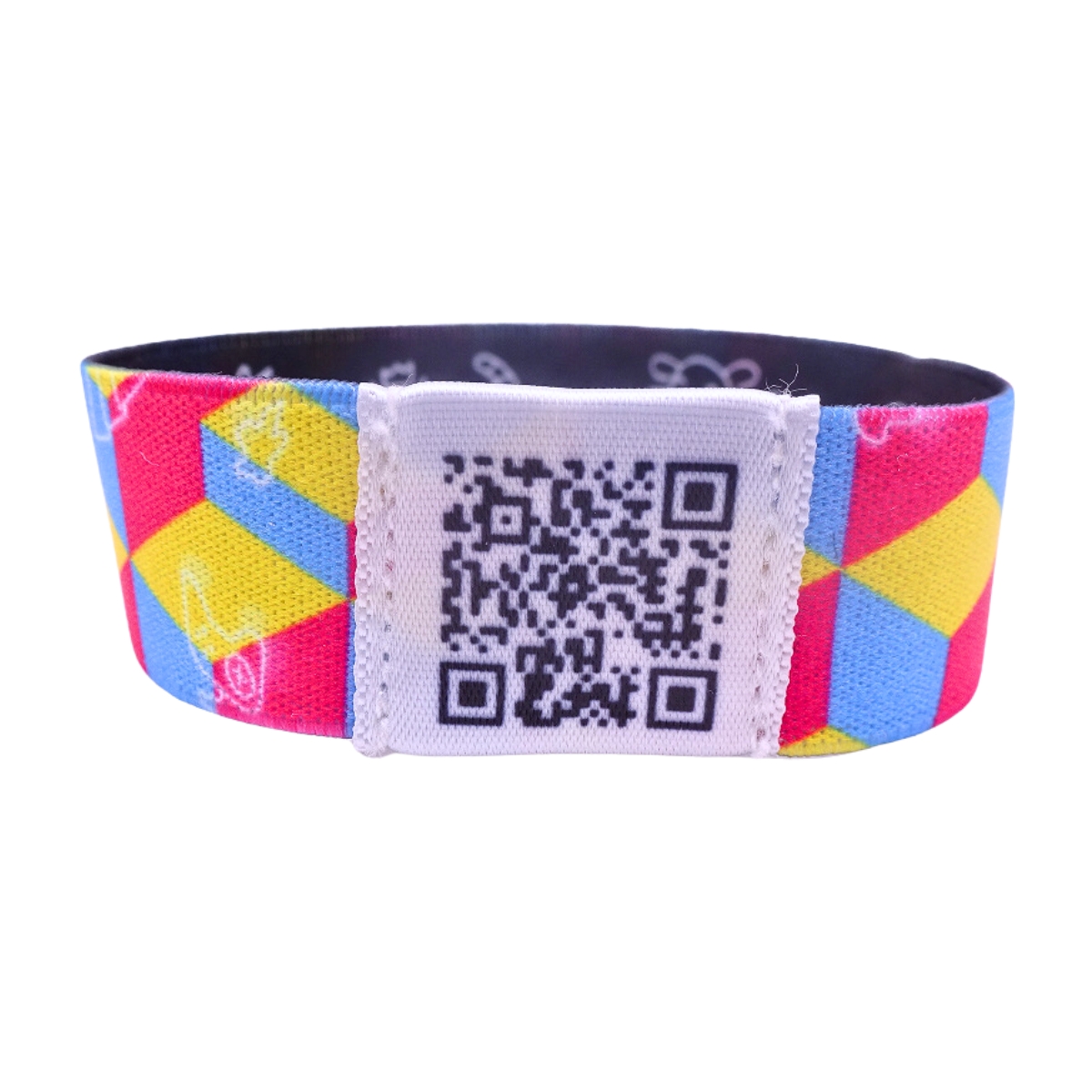 Elastic Wristband with QR Code (4)