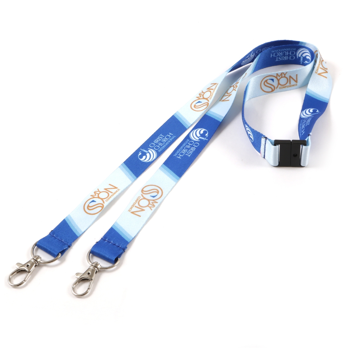 Double clip full colour lanyards