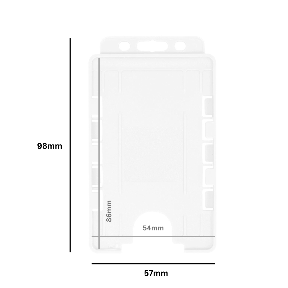 CLEAR DUAL-SIDED OPEN FACED ID CARD HOLDERS – PORTRAIT (2)